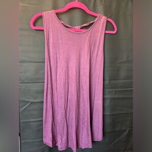 NWT LOFT Plum Tank with twisted back keyhole detail - L